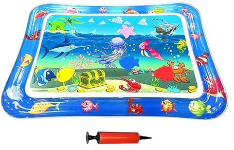 Katzen Wasserkissen | 66x47 cm Aufblasbare Wasser Sinnesmatte,wasserdichte Unterlage Aktivierend Kühlendes Spielzeug Für Innen Außen Kitten Reise
