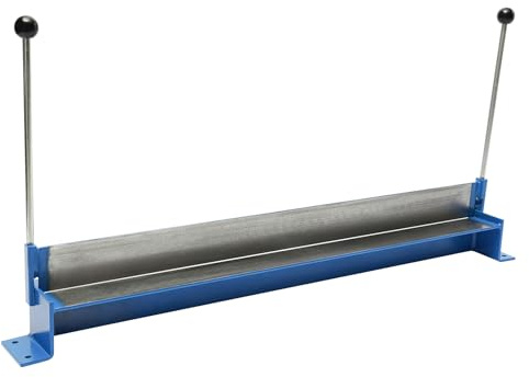 QIERF Abkantbank, Blechbiegemaschine 930mm, Manuelles Blechbiegewerkzeug 0-135° Biegewinkel 1,2mm Tragfähigkeit für Kohlenstoffstahl, Kupferplatte, Aluminiumplatte, Blau