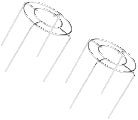 Xinsheinelry Paquete De 2 Soportes para Enfriar Pasteles Rejilla Hornear De Acero Inoxidable Vaporera Redonda Postres Herramienta Cocinar Rejilla Portátil