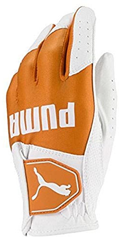 PUMA Golf 2018 Kid's Golf Glove (Bright White-Vibrant Orange, Small)