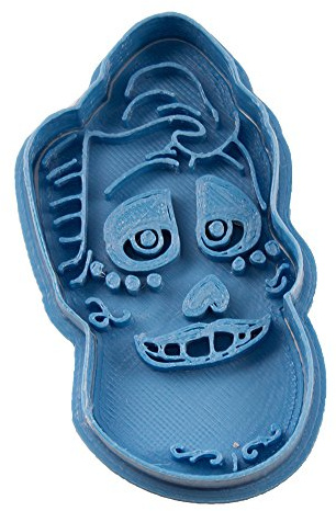 Cuticuter Ernesto de la Cruz Coco cortador de galletas, azul. 8x7x1,5cm