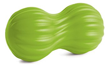 PINOFIT Faszien-Duoball Wave - Faszienball für Massage & Regeneration der Muskeln in Nacken und Rücken - Massageball (Lime)