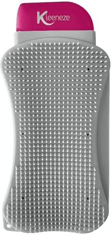 Kleeneze Silicone Cleaning Pad & Scraper, Reusable Non-Scratch Dish Sponge | Durable flexible silicone, built-in plastic scraper, compact 17 x 7.5 x 2.6cm size, for pots pans glassware utensils