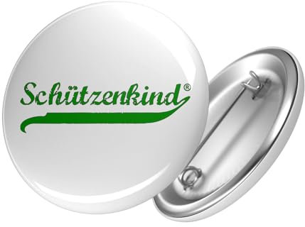 Hellweg Druckerei Button Schützenkind Vintage Ansteck Pin 59mm für echte Schützen Geschenk Idee für Freunde und Familie