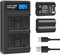 2X NP-W235 Ersetzt Akku für Fuji und LCD Dual NP-W235 Ladegerät Kompatibel mit für Fujifilm X-T5, X-T4, GFX 100S, X-H2S, für Fuji GFX 50S II, VG-XT4, (2 x 2250mAh Batterien)