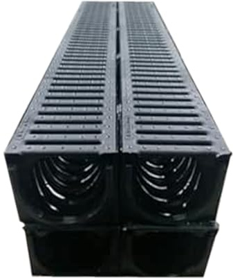 SHMOX Plastic Drainage Channnels 1m Length (Pack of 4)