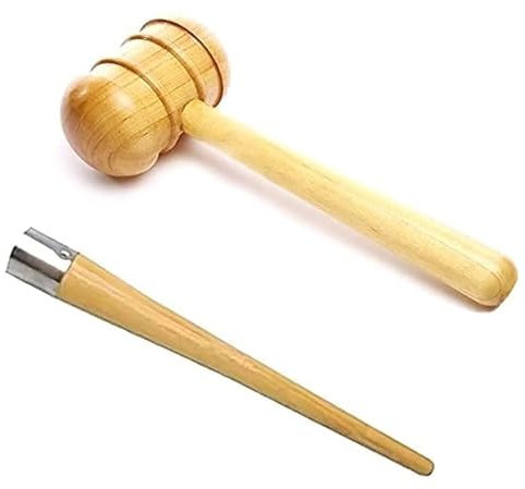 JaHaNa Sports Cricket Bat Care Essential Accessories Equipment (Mallet and Cone)