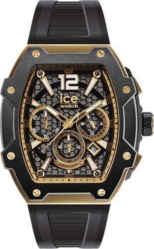 Ice-Watch - ICE boliday Steel - Schwarze Herrenuhr mit Silikonarmband (Large)