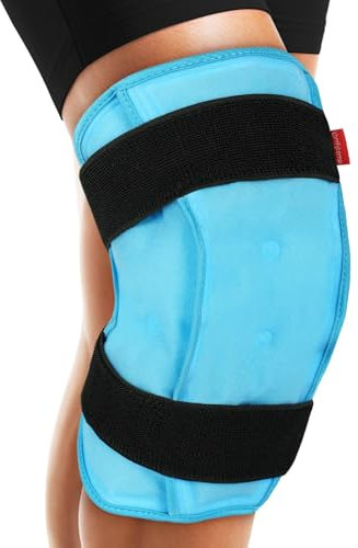 Comfytemp Bolsa de Hielo 3D para Rodilla, Bolsa de Hielo Reutilizable, Terapia de Compresión Fría y Caliente para la Cirugía de Reemplazo de Rodilla, Alivio del Dolor de Rodilla
