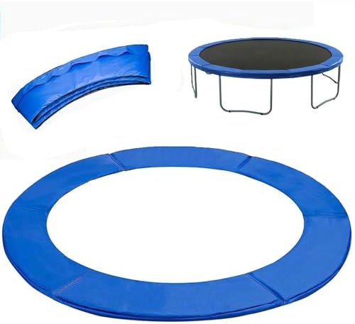 MPYEKP Trampolin Abdeckung Ø 244/305/366/427 cm, Sicherheitsmatte Federabdeckung, Randschutz, UV-resistent & Reißfestes Trampolinzubehör/Trampolin Ersatzteile(Blue,6ft)