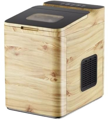 macchina per il ghiaccio Macchina for il ghiaccio da bancone, 9 cubetti di proiettili pronti in 6 minuti, autopulente, 2 dimensioni a forma di proiettile, perfetta for feste in bar in casa o in uffici