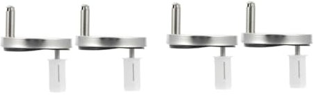 SHINEOFI 2 Set Cerniere Copriwater Sostituzione Per Sedile Wc Installazione Facile E Stabile Accessori Per Adatti Pubblici 2 Pezzi * 2