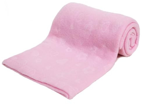 Cozy Baby Blanket – Character Deisgn Plush & Warm Throw for Infant or Toddler, Ideal for Crib, Cot & Stroller | Unisex Baby Gift 75x100cm (Pink)