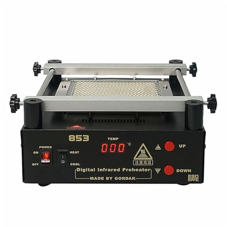 Station de soudage, Station de préchauffage infrarouge 853 IR, préchauffeur sans plomb for la réparation BGA, dessoudage des PCB, Kit d'outils