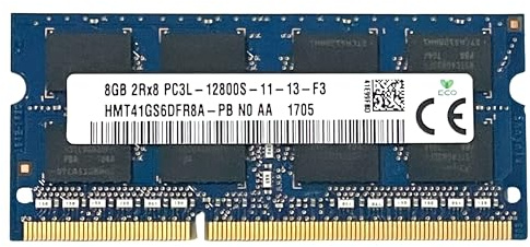 Memoria RAM DDR3L SODIMM, 8GB, 1600 MHz, PC3L-12800S, 204 Pines, CL11, 1.35V para Ordenador Portátil Notebook Laptop 8GB_PC3L_12800S
