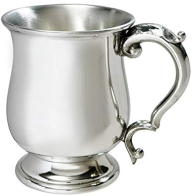 Standard-Krug aus georgischem Zinn, ca. 1 l, mit individueller Gravur