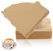 Papel de filtro de café, 100 unidades desechables sin blanquear tamaño para 102-filtros de café para cafeteras y filtros de mano, verter sobre los conos de café/goteo de café (1-4 tazas)