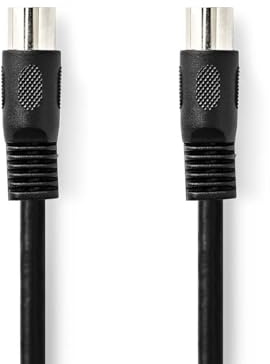 NEDIS 1m DIN Audio Cable, 5-Pin Din Connectors, Shielded