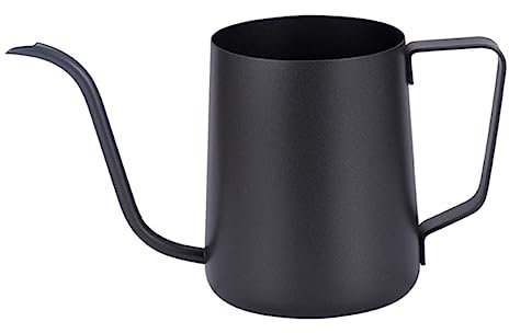 OUNONA Kaffeetasse Von Hand Aufbrühen Kaffee Wasserkocher Pfeifender Teekessel Kaffeemaschine Aus Metall Übergießen Langer Mund Rostfreier Stahl Dünner Mundtopf