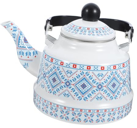 POPETPOP Wasserkocher Für Herd Teekessel Aus Emaille Praktischer Kaffeekessel Täglicher Gebrauch Teezubehör Schnellkochend Dekorativ Multifunktional Haushaltsgerät