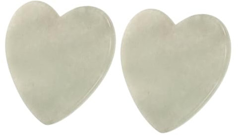 minkissy 2St Schabebrett aus Jade health gesund face massager Werkzeug Gesichtsstein Gua Sha Gua Sha Jade Liebe Stein kratzen Tabletten kratzen Beauty-Gerät Schaben von Tabletten/Platten