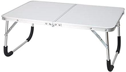 HOOLRZI Table pliante d'extérieur en aluminium pour camping, pique-nique, petit plateau pour ordinateur portable avec poignée