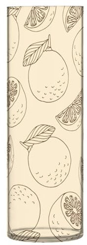 Limes (4) Kunststoff-Vase für Blumen, 30 x 9 cm, Hurricane-Vase, unzerbrechliche Vase für Hochzeitstisch, Küche, Tisch, Bibliothek, Party-Dekoration