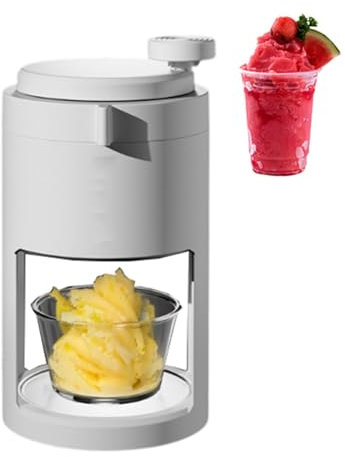 Machine à Glace pilée, broyeur à Glace Manuel pour Usage Domestique, Petite Machine à cônes de Neige avec gobelets à Glace, broyeur à Glace Manuel pour Glace pilée, préparation de Milkshakes