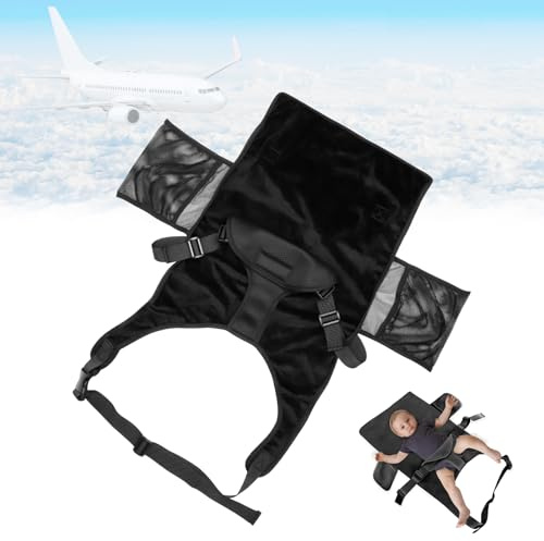 Flugzeugbett Baby Flugzeug Bett, Atmungsaktiv Sitzverlängerung Tragbare | Flugzeug Schlafen Fußstütze, Airplane Bed for Kids, Kinderbett Reise Babybett zum Schlafen Auto Flüge, Baby Air Must Have