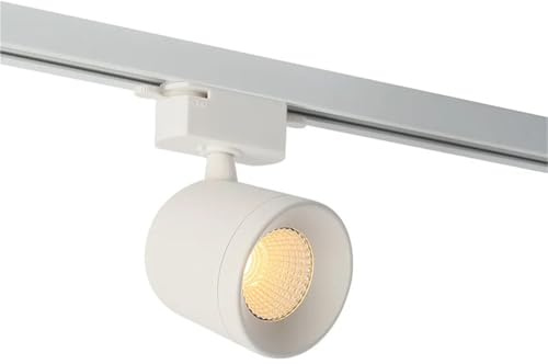 Faretti Led Soffitto,Faretto Interno Faretti a binario a LED, lampade da superficie, apparecchio di illuminazione in alluminio 7 W for soggiorno(7W Natural White,White)