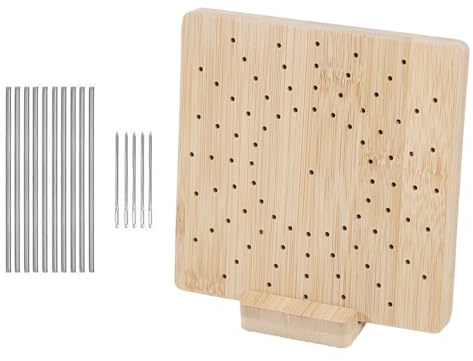 Tavoletta per Bloccaggio a Uncinetto | Tavola per Bloccaggio a Maglia | in Legno con Punti per Principianti Mamme Nonne Progetti Creativi