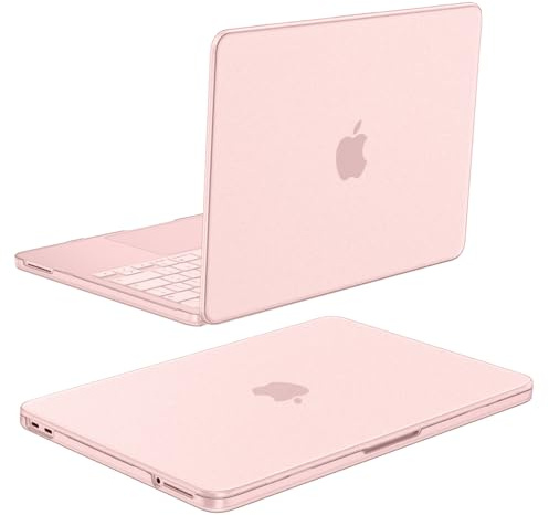 Fintie Funda Compatible con MacBook Neo 13 A3404 (Chip A18 Pro, 2026) | [100% Equivalente al Color Oficial] Funda Protector Rígida Ultradelgada Carcasa Cristalino, Rosa Mate