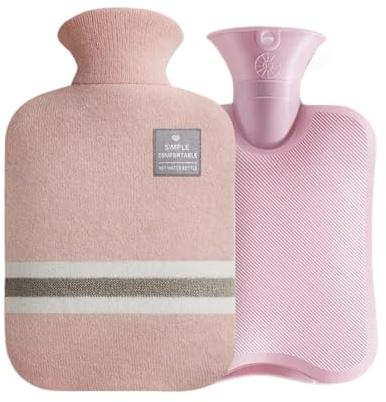 Värmepåse för uppvärmning av mage, händer och fötter för kvinnor (1800 ml rosa)