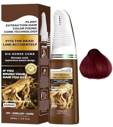 Peine tinte para el cabello, barra de coloración de retoque, cubierta de raíz con aplicación rápida, herramienta portátil con efecto de larga duración, suministro de belleza de 200 ml, cosmético para