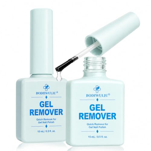Remover Semipermanente Unghie 2 Pezzi, Solvente per Smalto Gel