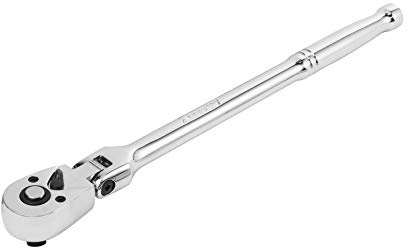 ARES 42026-3/8 72 Teeth Flexible Head Ratchet Wrench - Premium Chrome Vanadium Steel Construction & Chrome Finish - Reversible 72 Teeth Design with 5 Degree Swing