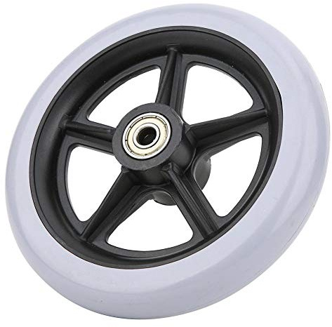 Remplacement Universel De Roues De Fauteuil Roulant en Caoutchouc Gris De,147Mm 6Inch, 120 kg maximale,Économie de travail et,Roue de rechange en caoutchouc antidérapant pour
