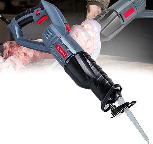 DBMGB sierra huesos carnicero, Sierra Eléctrica para Huesos para Cortar Jamon, Huesos y Carnes Congelados, máquina de sierra para cortar carne, 6 velocidades ajustables (wj170)