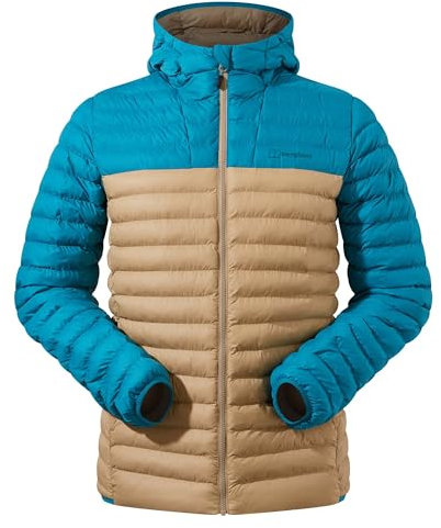 Berghaus Men's Vaskye Synthetic Insulated Jacket | Extra Warm | Durable Coat | Lightweight Design | Puffer Jacket, Kelp/Deep Ocean, XL