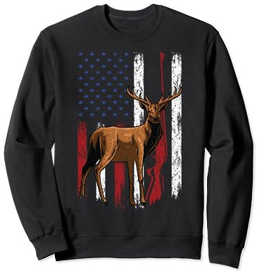 Jäger Hirsch Elch Bock jagen Elkaholic Sweatshirt