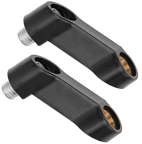 2 Stück Motorrad-Spiegelverlängerungen M10-Spiegel-Riser-Abstandshalter-Verlängerungsadapter Kunststoffmaterial für die Meisten Motorräder motorcycle mirror adapter