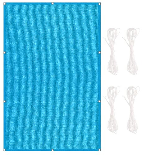 Voile D'Ombrage 2.5 x 3 m Protection UV,Respirant en Tissu HDPE Toile D'Ombrage Toile Pergola Multi Couleur et Taille pour Jardin,Extérieur Terrasse, Bleu
