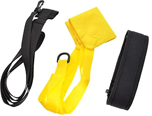 Hopbucan Attrezzatura per L'Allenamento di Nuoto Paracadute Cinture per Allenamento di Nuoto Impermeabili Regolabili con Paracadute di per Bambini,A