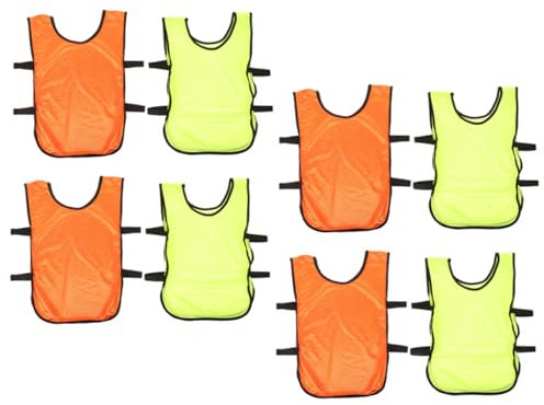 BESPORTBLE 8stücke Fußballweste Aus Polyester Für Herren Atmungsaktiv Und Lockere Passform Für Uneingeschränkte Bewegungsfreiheit Für Fußball Basketball Und Andere