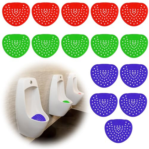 Aoyfuwell 15 STK Urinalsieb mit Duft, Pissoirsieb, Urinal-Sieb, Duft Urinaleinlage Einsatz, Universal Urinal-Einlag, Urinal Spritzschutz für öffentliche Toiletten, Hotels, Geruchsentferner Frisch