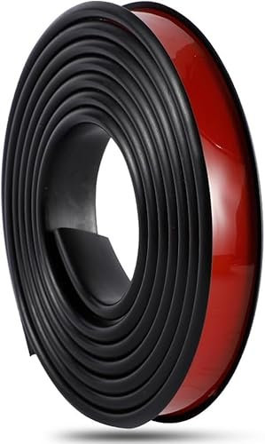 Cinta de Cantillo TPE Autoadhesiva 10FT, Borde en U para Muebles, Reparación de Armarios de Contrachapado(Black,W 20mm)