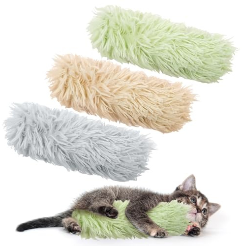 Esxiaze Set di 3 giocattoli per gatti con erba gatta biologica, per interni ed esterni, con menta gatto biologica, per gattini