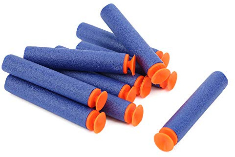 VGEBY Jouet de Tir en Mousse EVA, Accessoire de Tir Souple avec Ventouse et Têtes Creuses, Jeu Léger de 7,2 Cm pour Les Activités de Plein Air des Enfants (Tête à Ventouse)