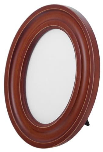 Hemobllo Ovaler Bilderrahmen Aus Holz 10X15 cm Für Wand Und Schreibtisch Rustikaler Holzbilderrahmen Für Familienfotos Heimdekoration Bürodisplay Und Hochzeitsfotos Einfacher Fotoaustausch