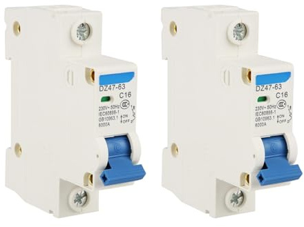 DEWIN Schutzschalter - DZ47-63 1Pole 16A Schutzschalter, 220 / 380V(2St)